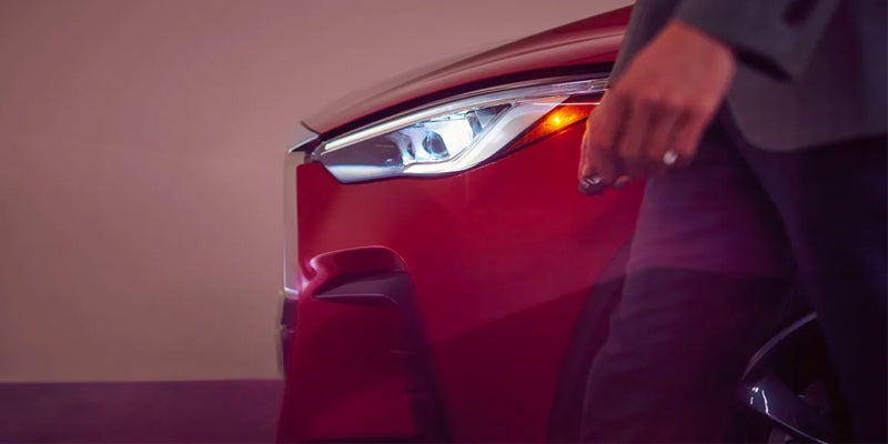 Infiniti QX55 model side view