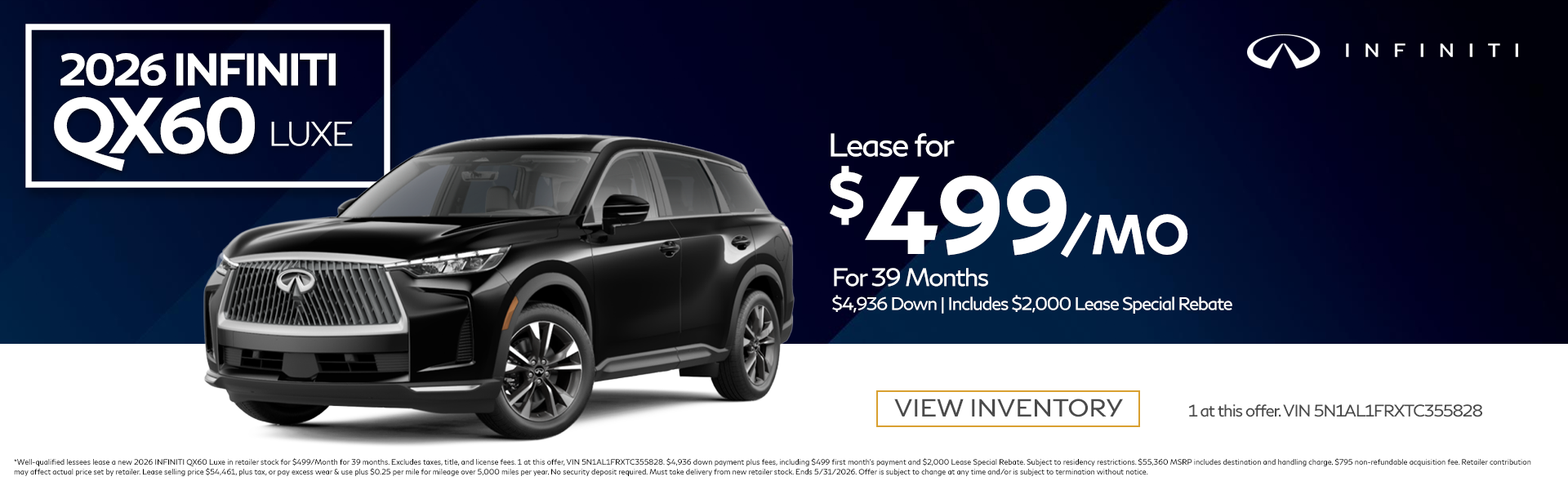 2026 INFINITI QX60 Luxe 