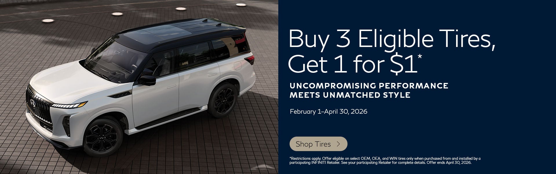 buy 3 tires get 1 for $1