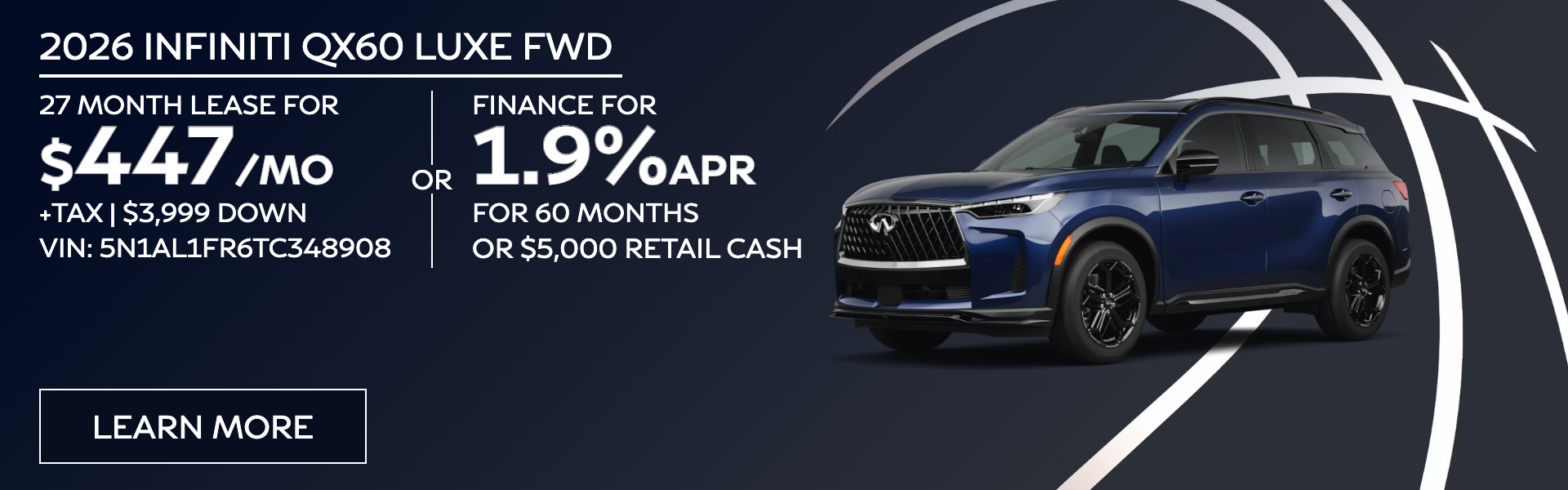 2026 INFINITI QX60 Luxe