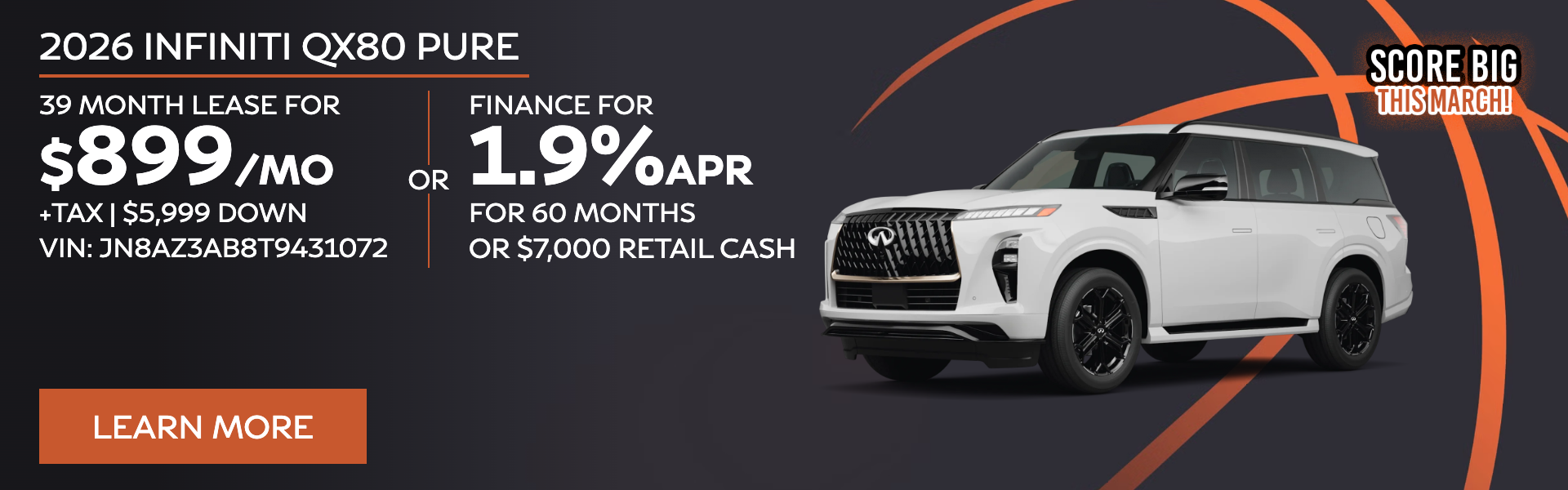 2026 INFINITI QX80 Pure